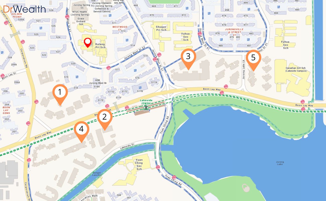 100 properties within 1km of good primary schools